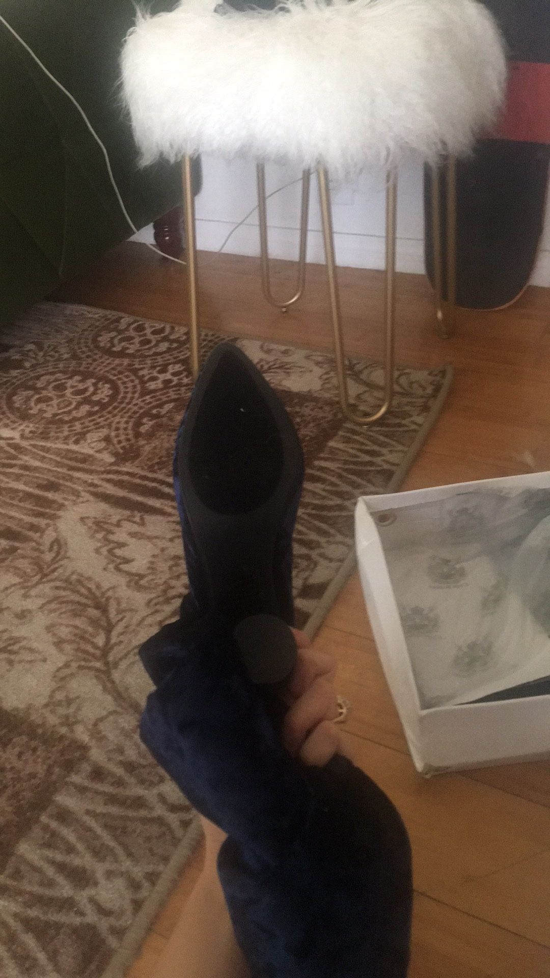 Blue Thigh high boots