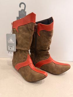 Disney Raya Costume Boots Girls Size 2/3 NEW Halloween