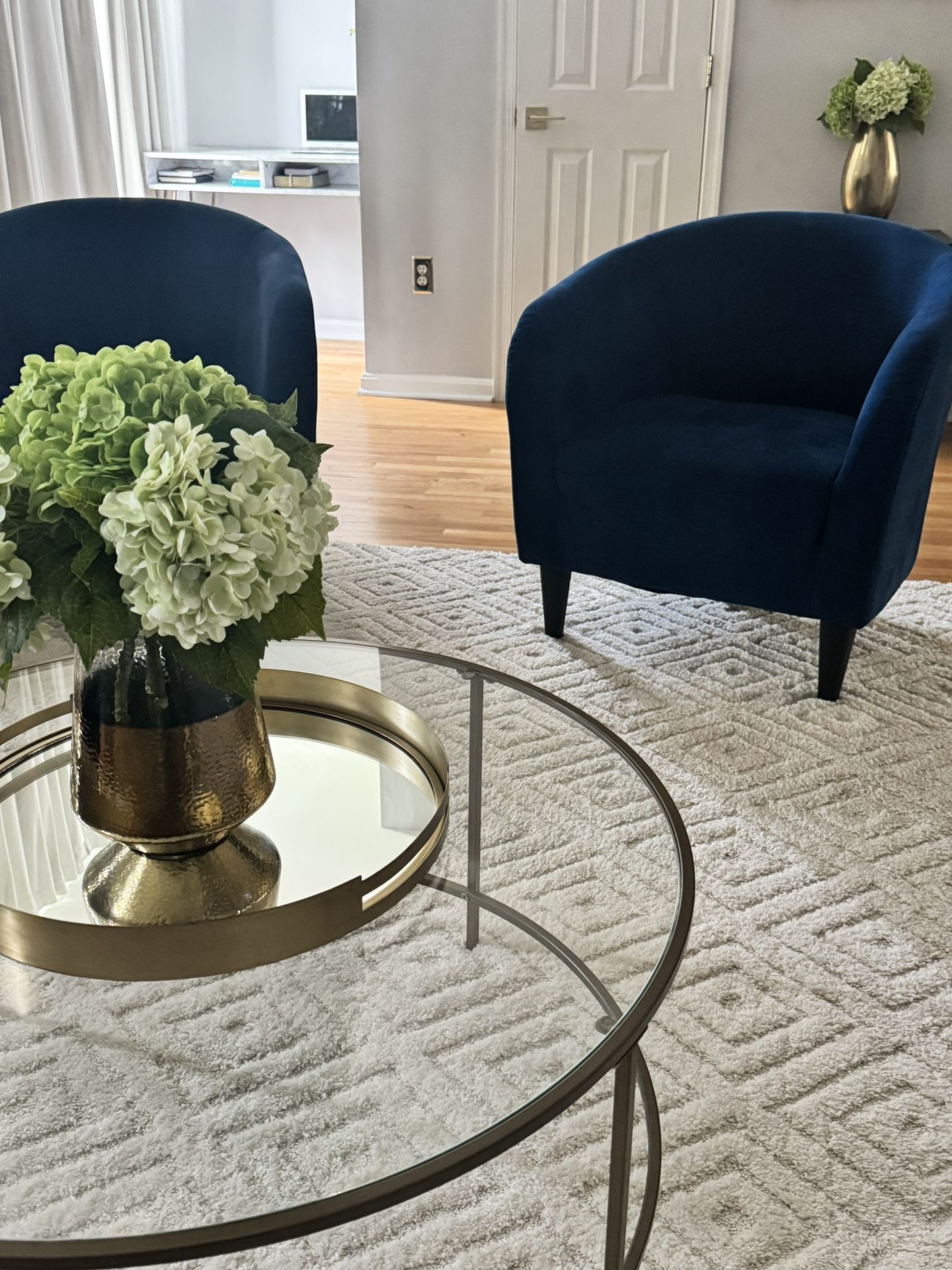 Navy Blue Chairs 