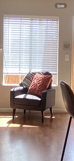 Small Dark Grey Sofa Chair 