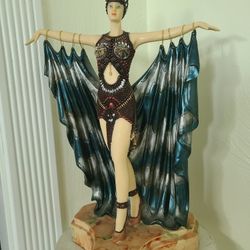 ART DECO VINTAGE 7 VAILS DANCER 