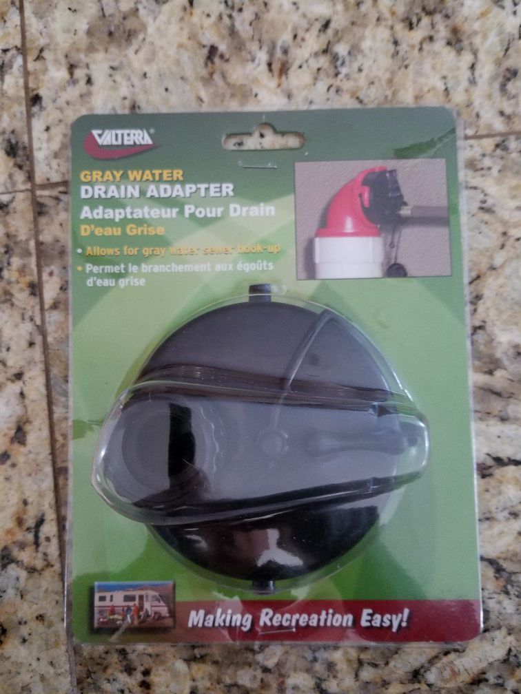 Gray water drain adaptor for RV/Toy hauler or any recreational vehicle