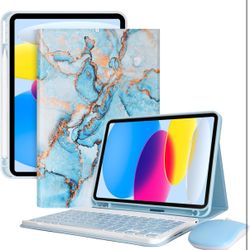 LAMA Wireless Keyboard Case with Mouse for iPad 10th Generation 10.9"