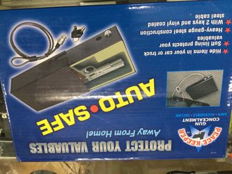 PS products auto safe with 2 keys and vinyl coated steel cable