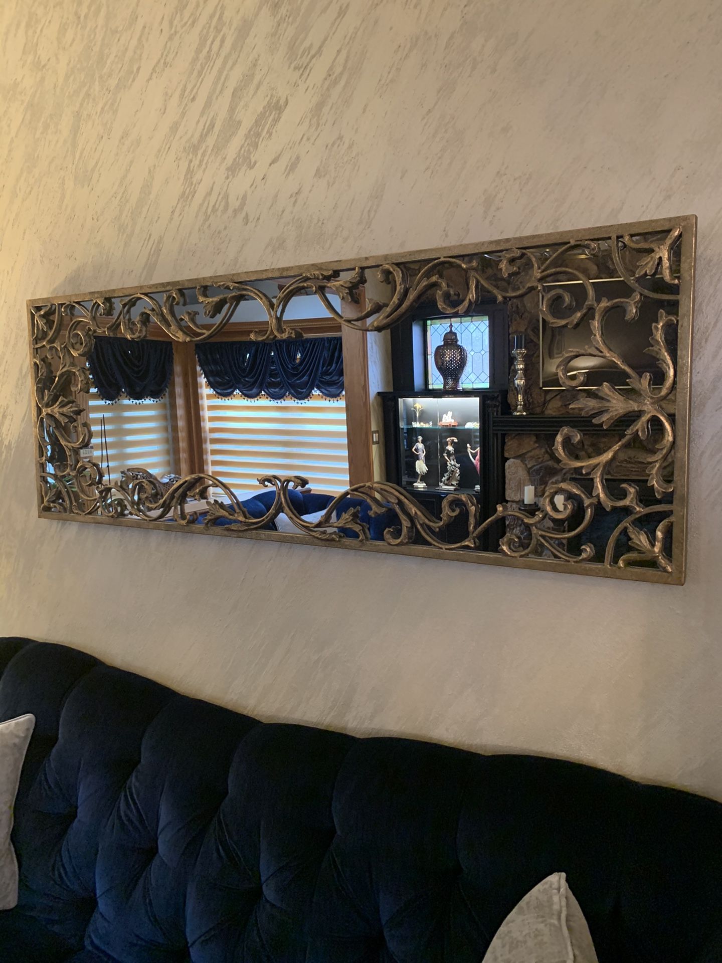 Antique gold mirror