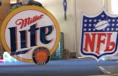 Large Miller Lite Bar Mirror