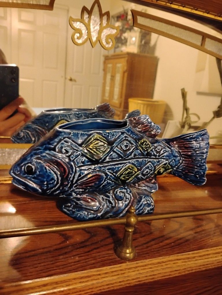 Vintage Fish Vase
