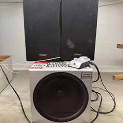 Speaker System + Sub woofer | Fisher + Logitech
