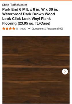 Park end vinyl waterproof flooring 356 sq ft
