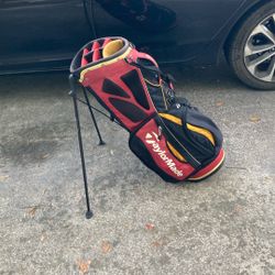 TaylorMade Black & Red Stand Bag