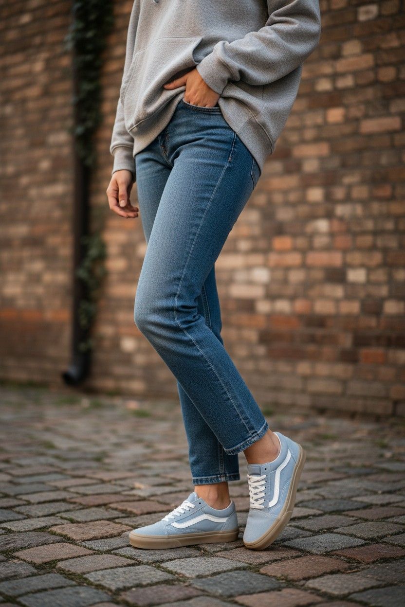 Girls skater Vans shoe.