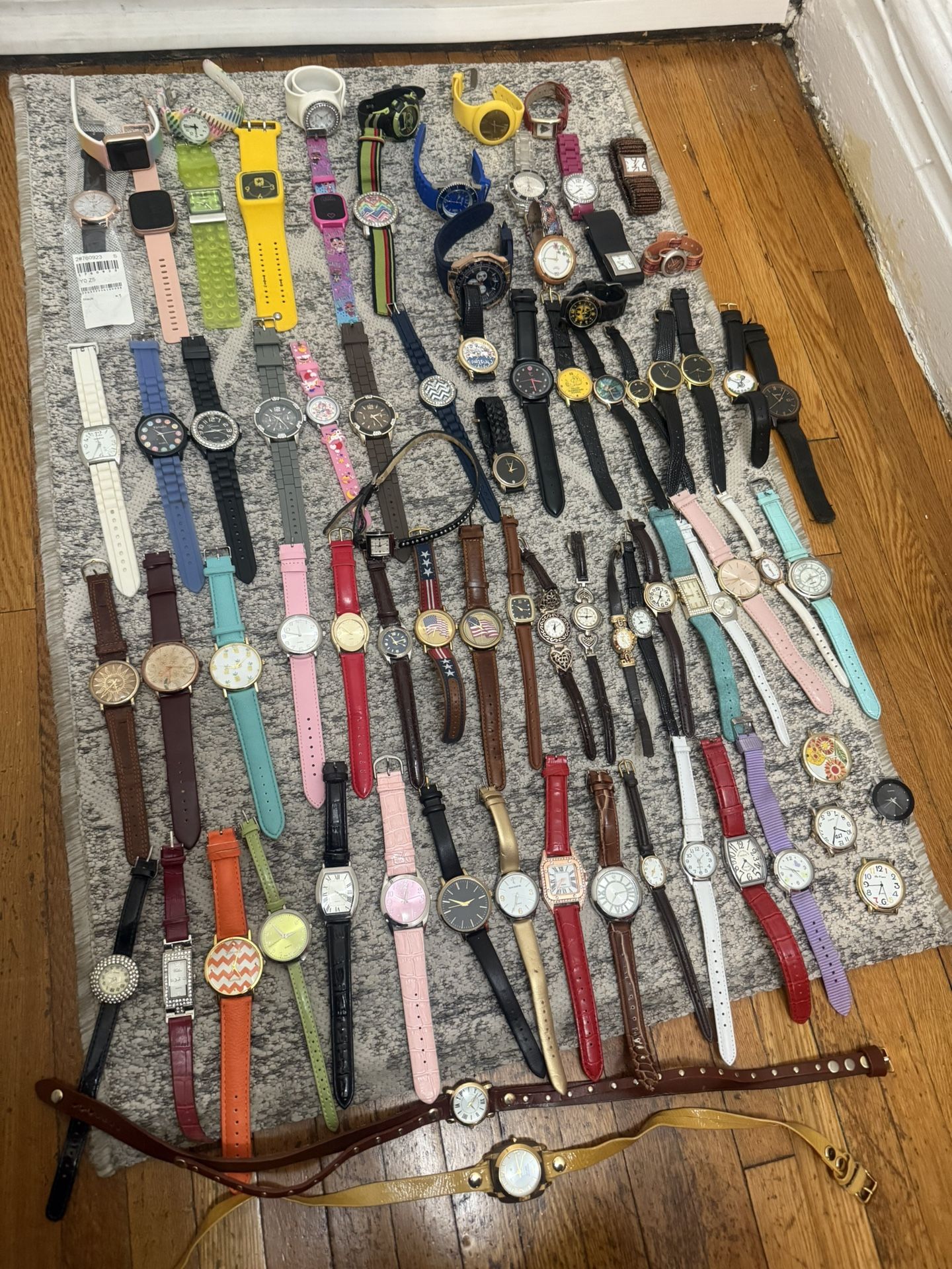 Vintage Lot Of 75 Mens&Womans Watch Untested Repair LBS Pounds