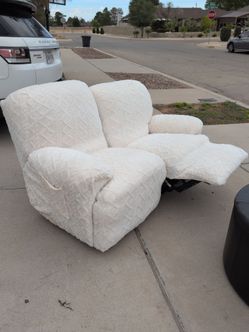 Couch and Storage Ottoman