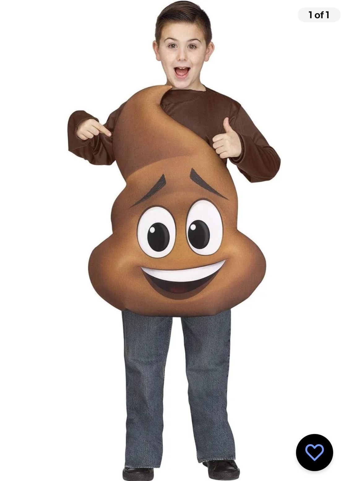 The Emoji Movie Poop Jr. Halloween Costume