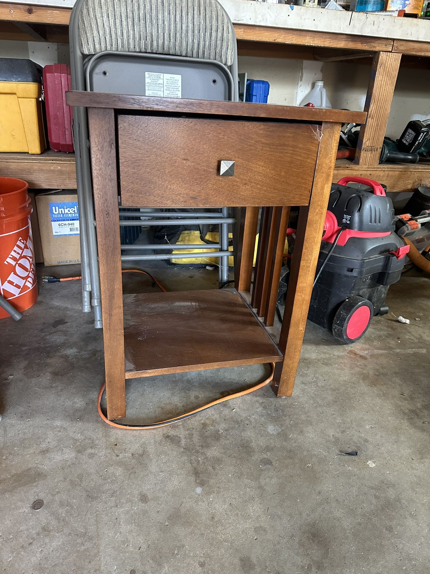 Wood End Table