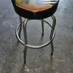 Flaming Spinning Bar Stool