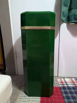 Vintage MCM Emerald Green Fiberglass Pedestal