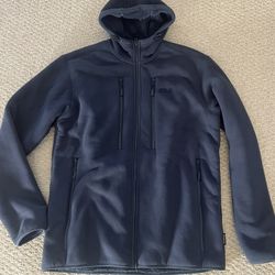 Jack Wolfskin Mens Navy Blue Sherpa Lined Fleece Jacket XXL 