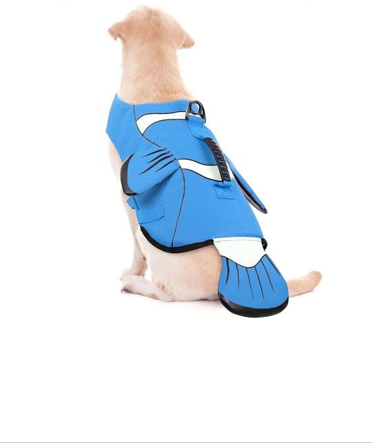 ASENKU Dog Life Jacket with Handle, Adjustable Dog Life Vest for Swimming Boating