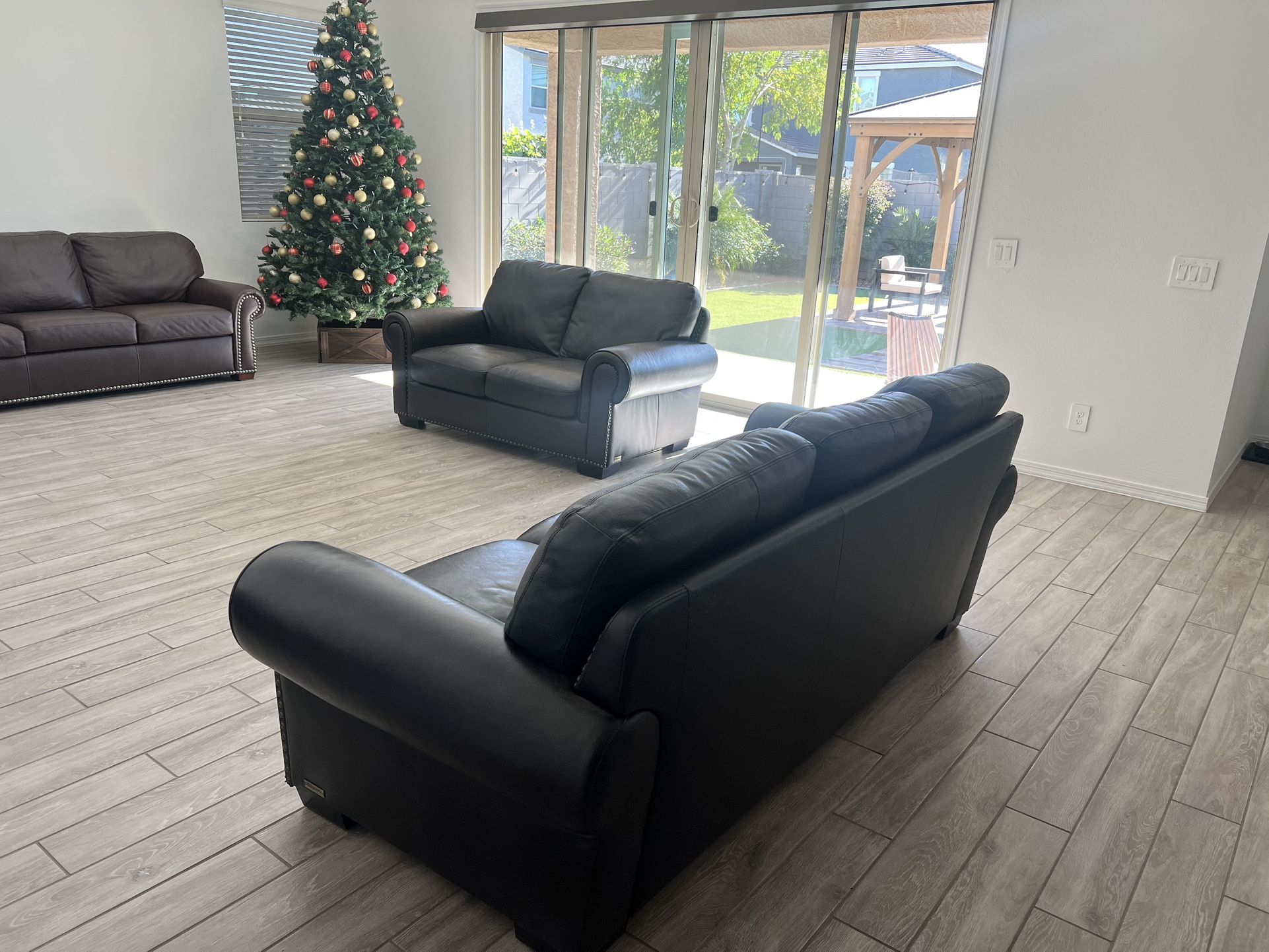 Leather Sofa And Love Seat Set