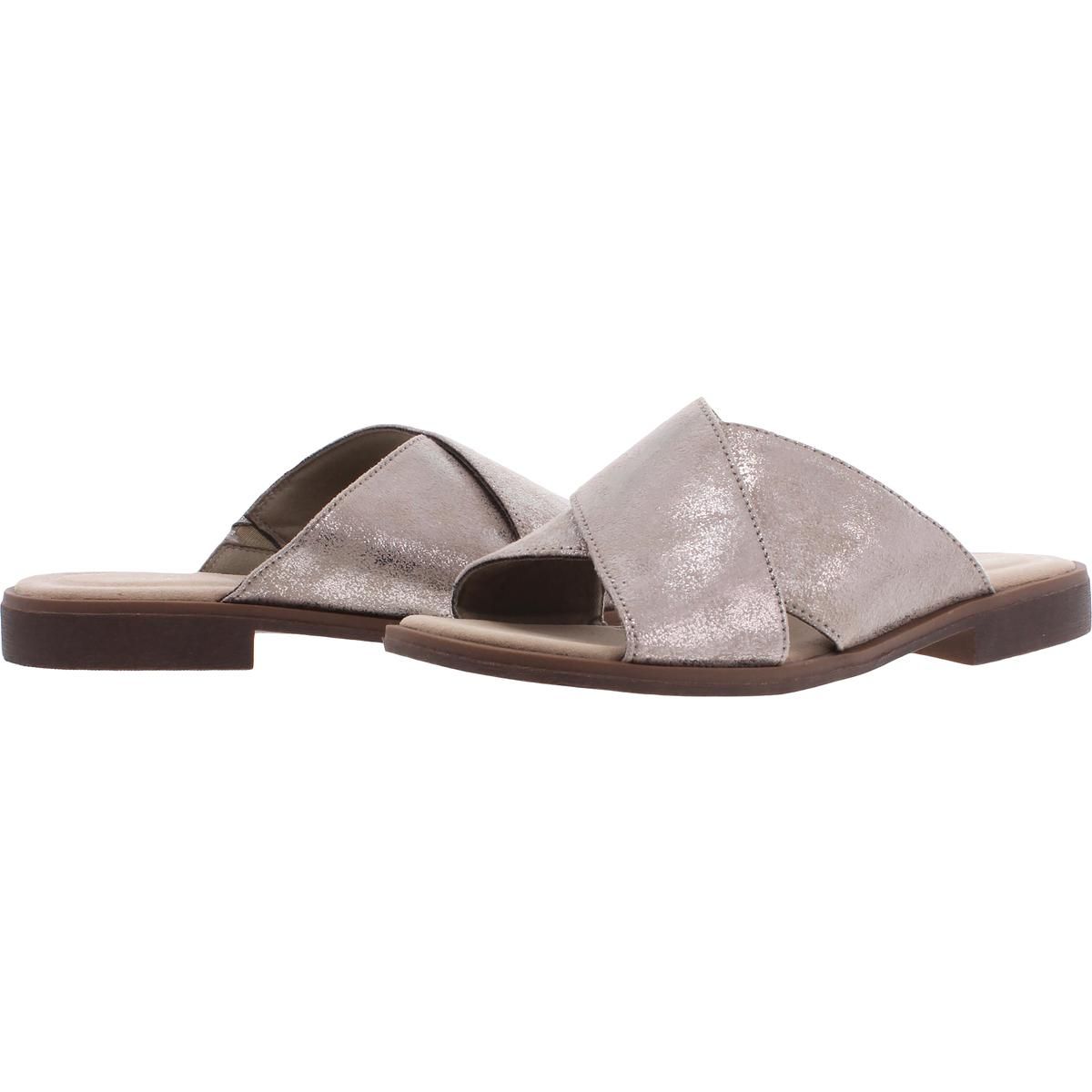Clarks Womens Slide Sandals Metallic Size 8 Medium (B,M)
