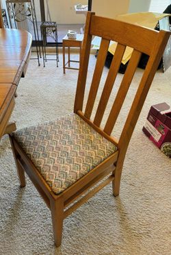 Antique Oak Dining Chairs 