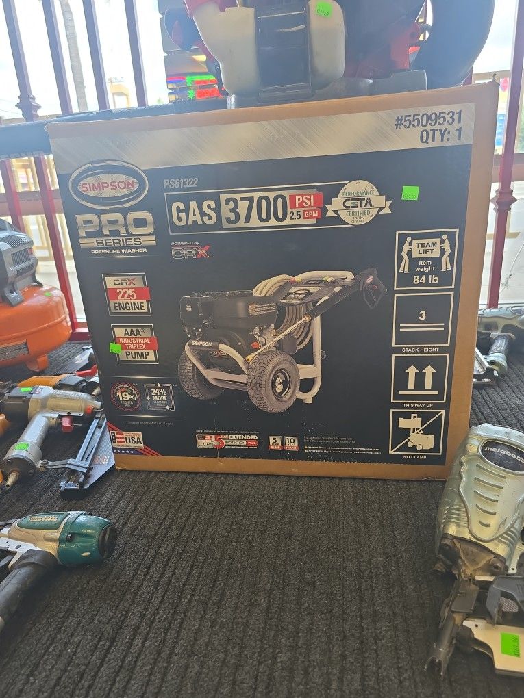 Simpson Pro Series 3,700 PSI Pressure Washer NEW
