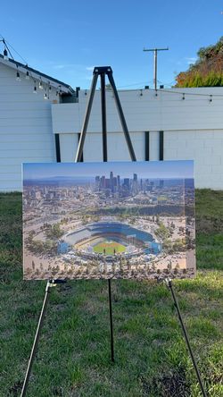 2025 LA Dodgers World Series Champions Canvas Portrait Poster, Stretched And Ready To Hang / Wall Art Gallery Wrap - $35 - 26"x17"