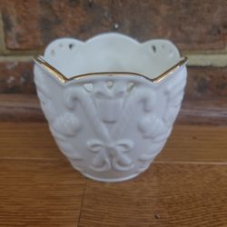 Lenox American by Design Santa Candle Cup/Vase "Merry Lights"