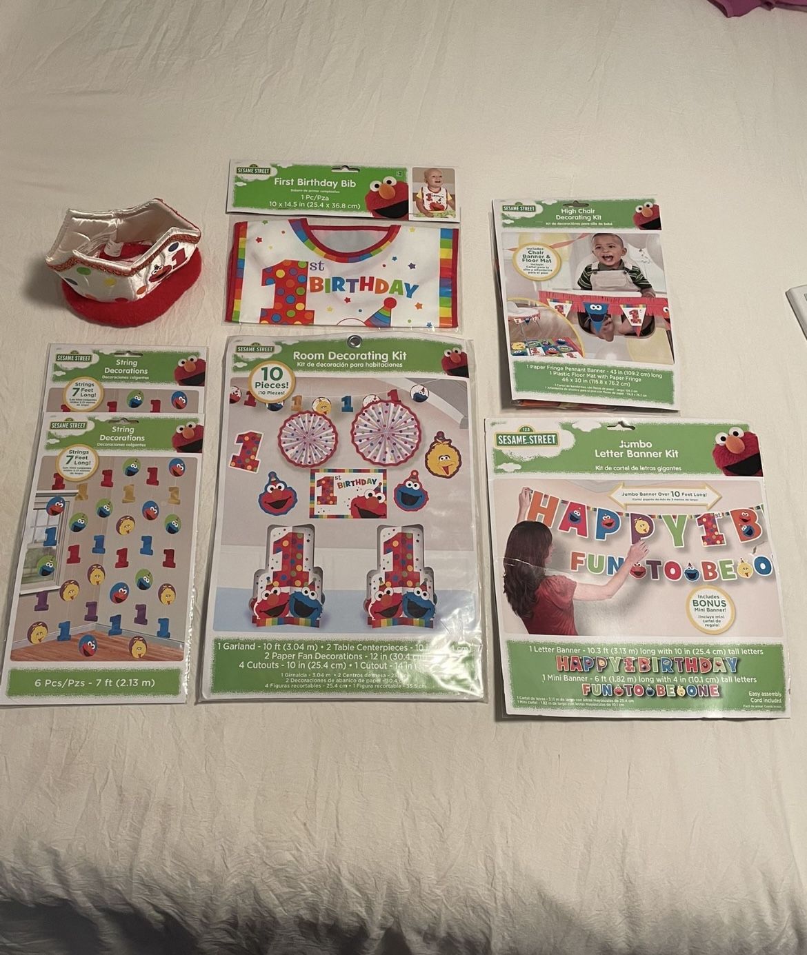 FREE Elmo 1st Birthday Decorations