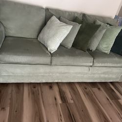 Olive Green Couch 