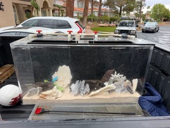 Custom 75-Gallon Acrylic Aquarium Setup w/ Sump Filter & Plumbing – Ready to Go!