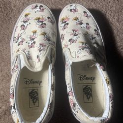 Girls Minnie Mouse Slip On Vans 