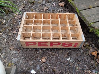 Old Pepsi wood crate