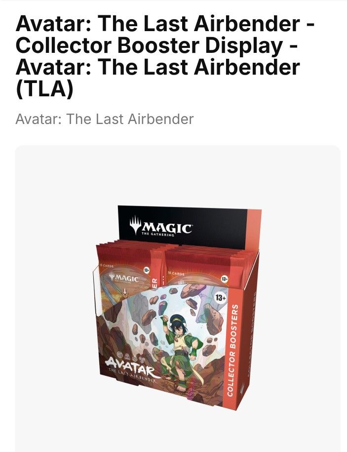 Avatar Collector Booster Box
