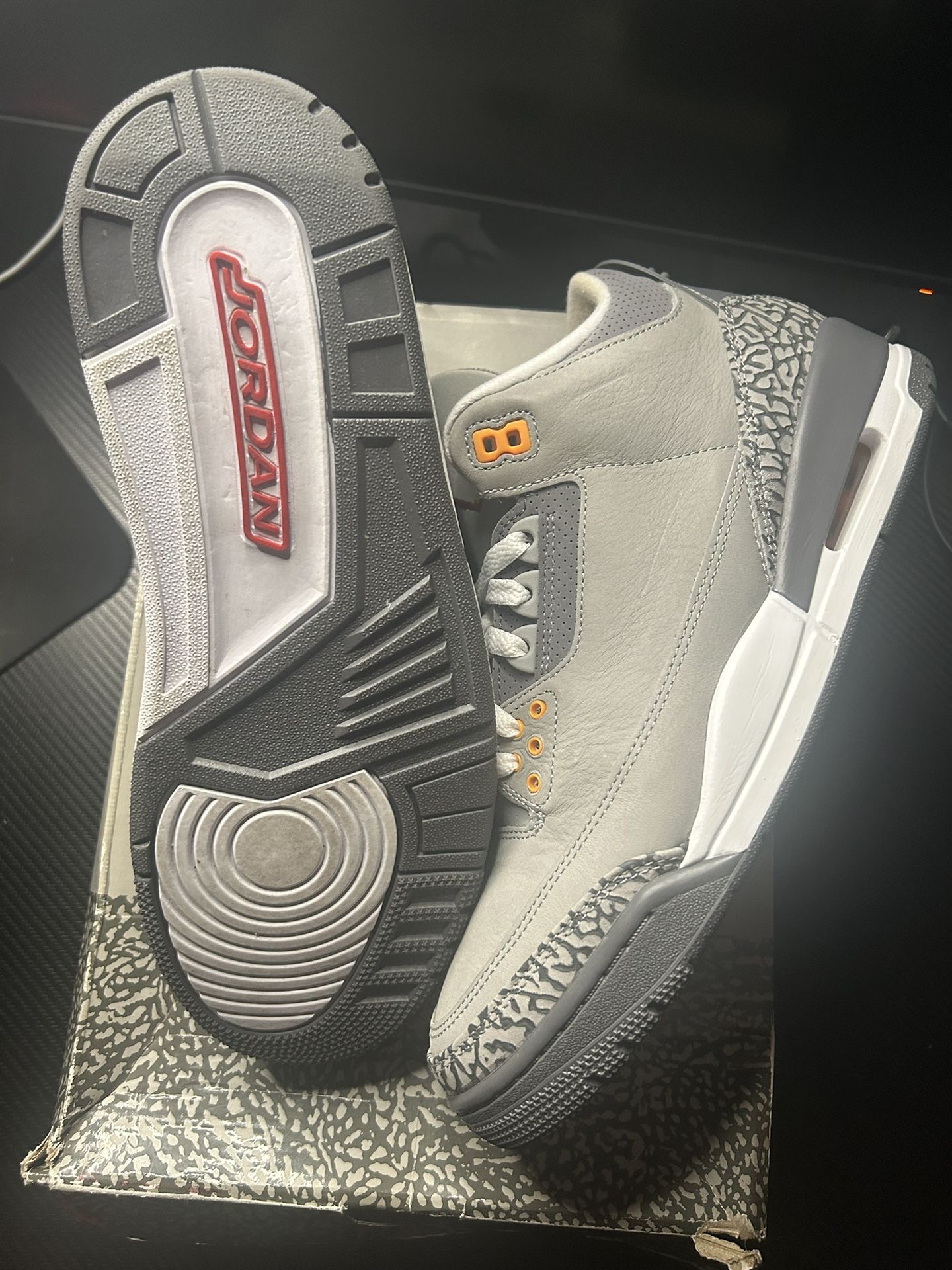 Jordan 3 Cool Grey Size 11 Used