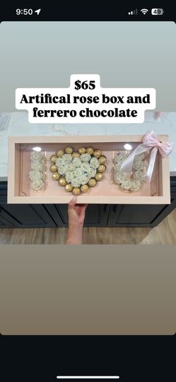 I Love You Rose Artifical Box Gift Valentines Day 