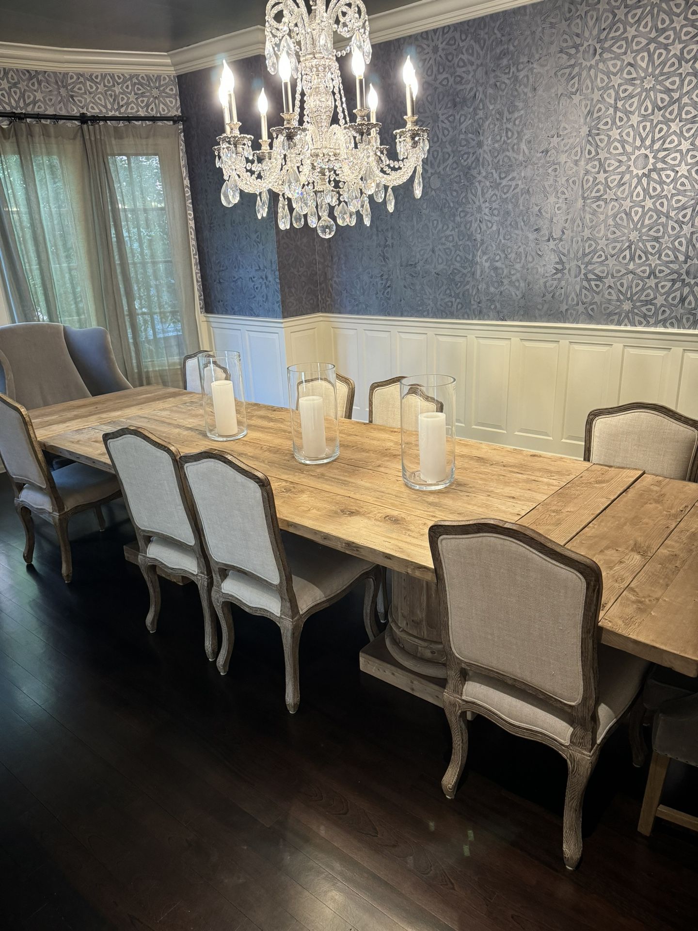 Restoration Hardware Dining Table And Chairs for Sale in Hinsdale, IL