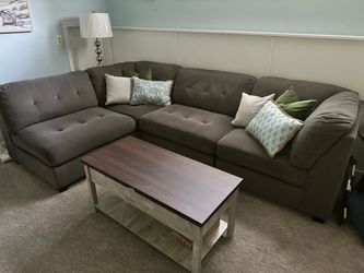 Four piece sectional sofa