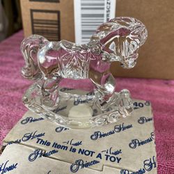 Brand New Little Small 24%Lead Crystal Horse 
