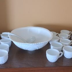 Holiday Punchbowl & Cups 