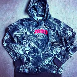Navy Yard Streetwear Mens Hoodie Trippy Sweatshirt Black Hoodie Size Medium 