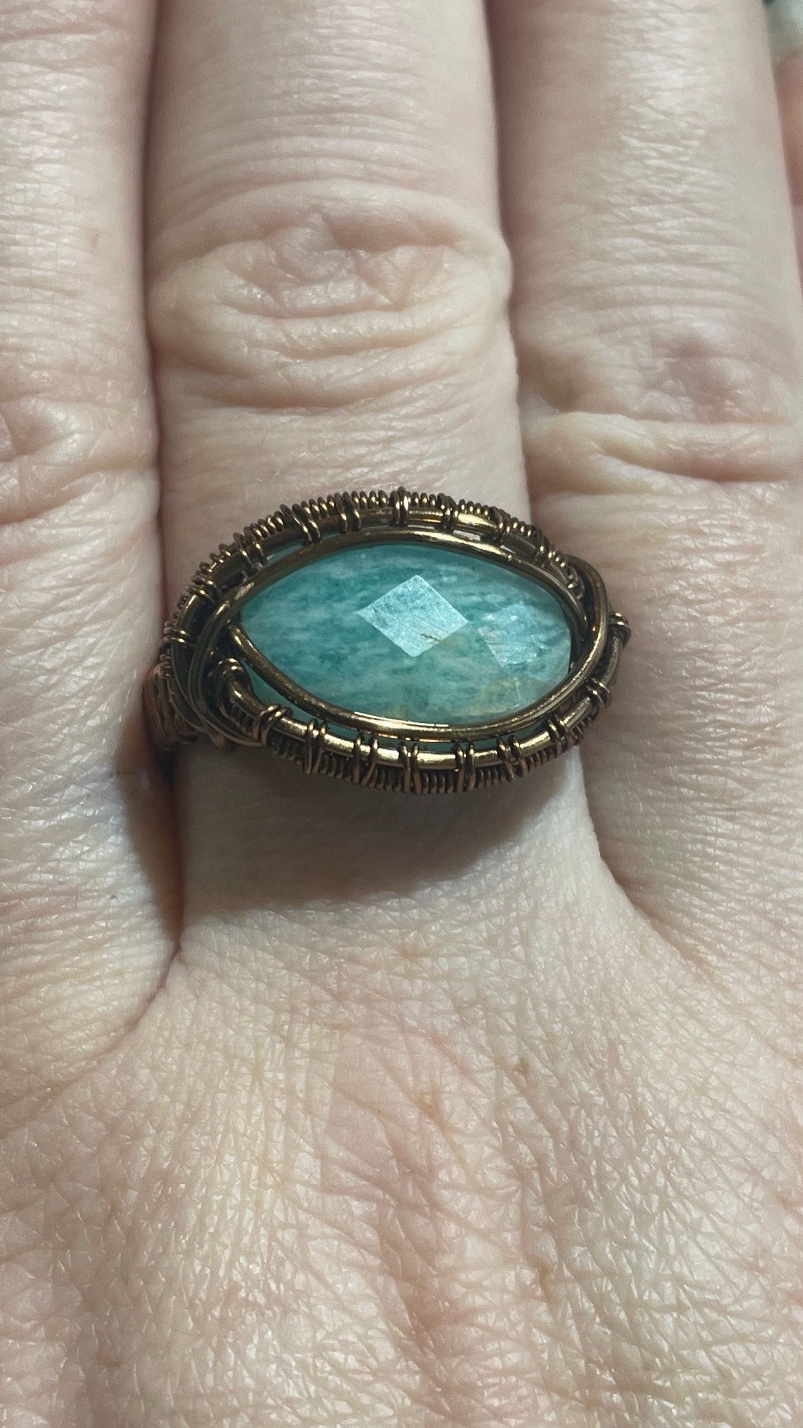 Amazonite Ring Size 7 1/2