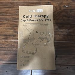 SuzziPad Chemo Gloves and Socks for Neuropathy, Cooling Cap for Chemotherapy, Ideal for The Discomfort of Head, Hand, Feet, L