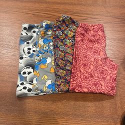 Girls LulaRoe Disney S/M Leggings 