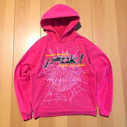 Pink Spider “Sp5der” Hoodie – Size Medium