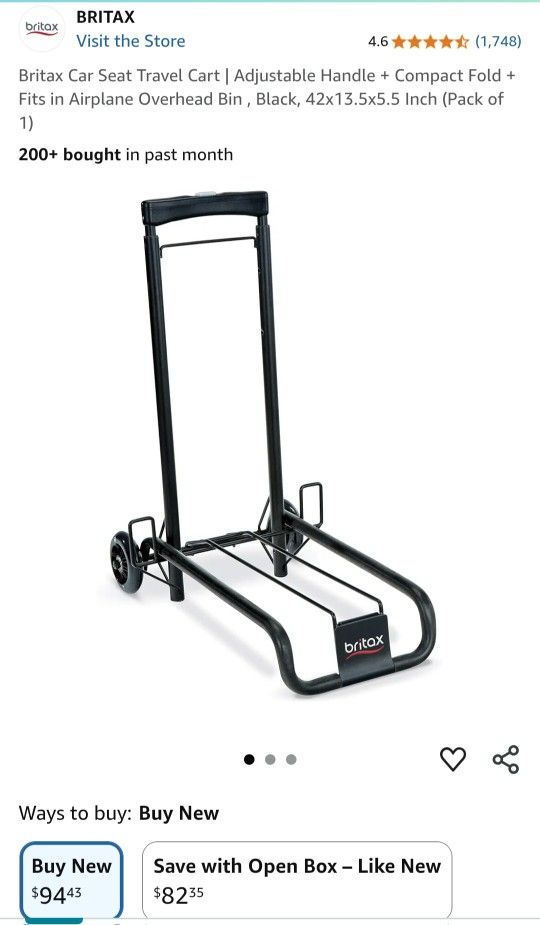 Britax Car Seat Travel Cart