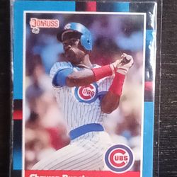 1988 Donruss Chicago Cubs Shawon Dunston Baseball Card.