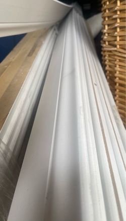 14 pcs of baseboard 8 feet long and 3 1/4 tall