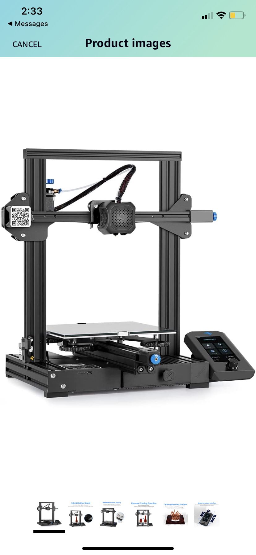 Official Creality Ender 3 V2 3D Printer Upgraded Integra...
